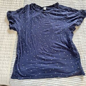 OLD NAVY - NAVY BLUE DOT TOP